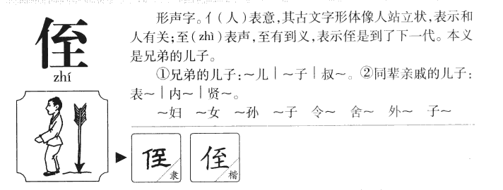 侄字五行属什么-侄字起名的寓意-侄字意思