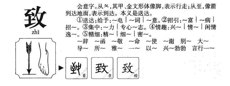 致字五行属什么-致字起名的寓意-致字意思