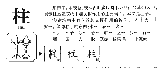 柱字五行属什么-柱字起名的寓意-柱字意思