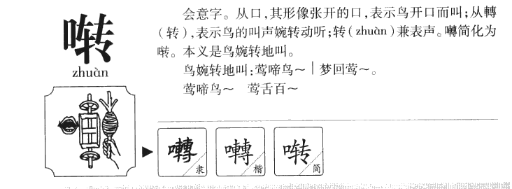 啭字五行属什么-啭字起名的寓意-啭字意思