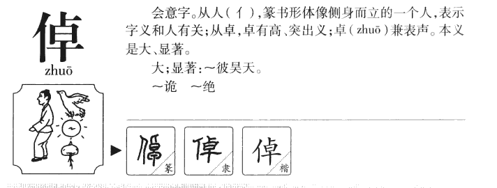 倬字五行属什么-倬字起名的寓意-倬字意思