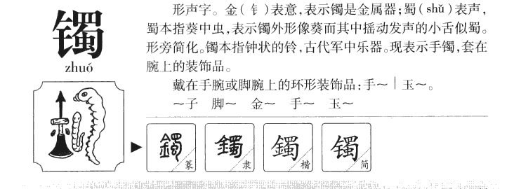 镯字五行属什么-镯字起名的寓意-镯字意思