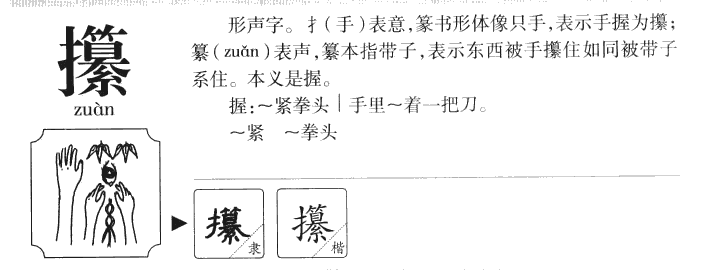 攥字五行属什么-攥字起名的寓意-攥字意思
