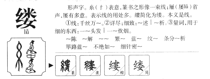 缕字五行属什么-缕字起名的寓意-缕字意思