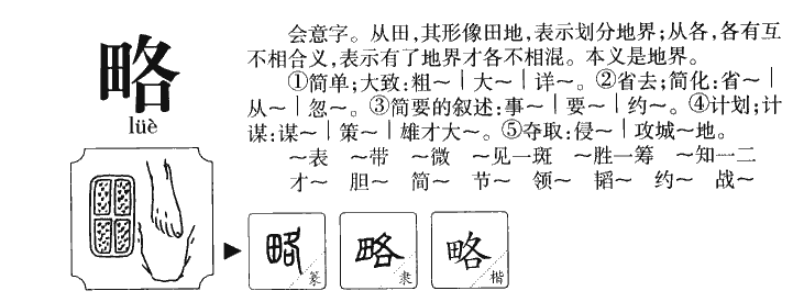 略字五行属什么-略字起名的寓意-略字意思